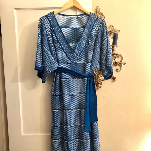 Vintage 70’s Made In Italy Knit Maxi Dress - Picture 1 of 5